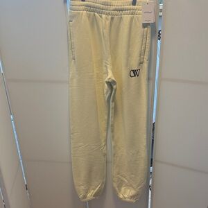 Off-White Yellow Cream  Sweatpants